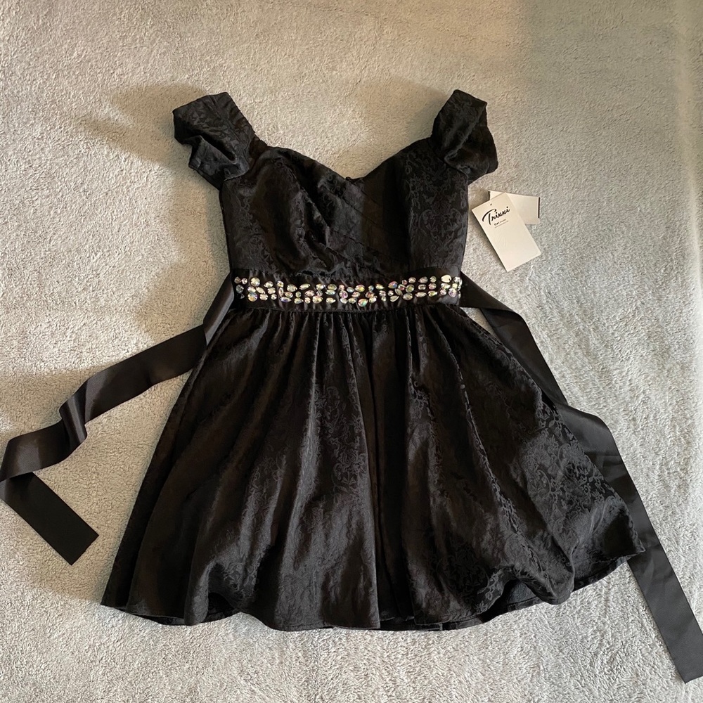 NWT Black and Rhinestone Party Dress